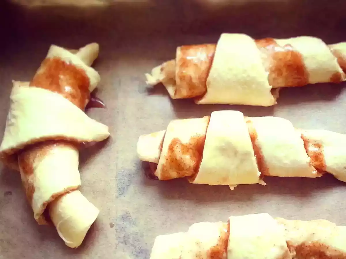 Franzbrötchen-Croissants