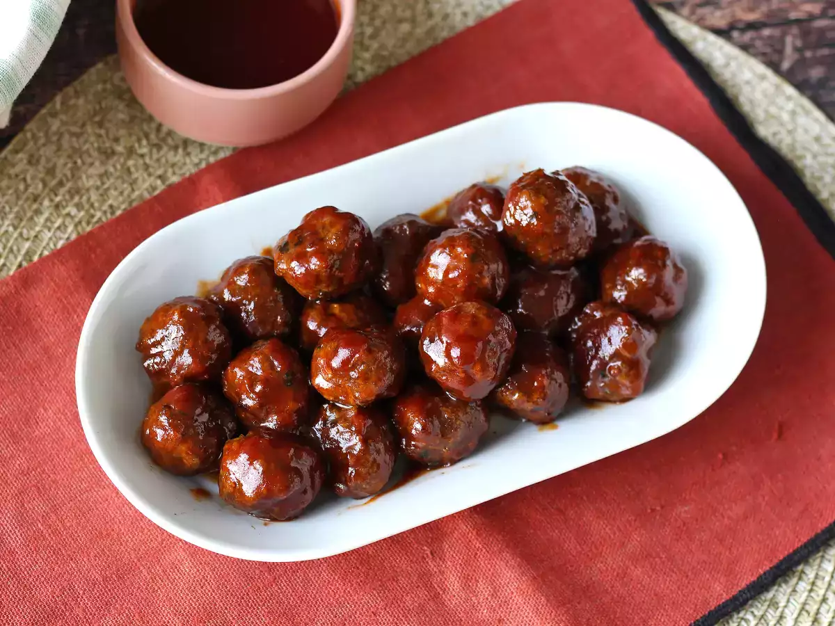 Frikadellen aus der Heißluftfritteuse mit süß-saurer Barbecue-Soße: einfaches und leckeres Rezept - foto 7