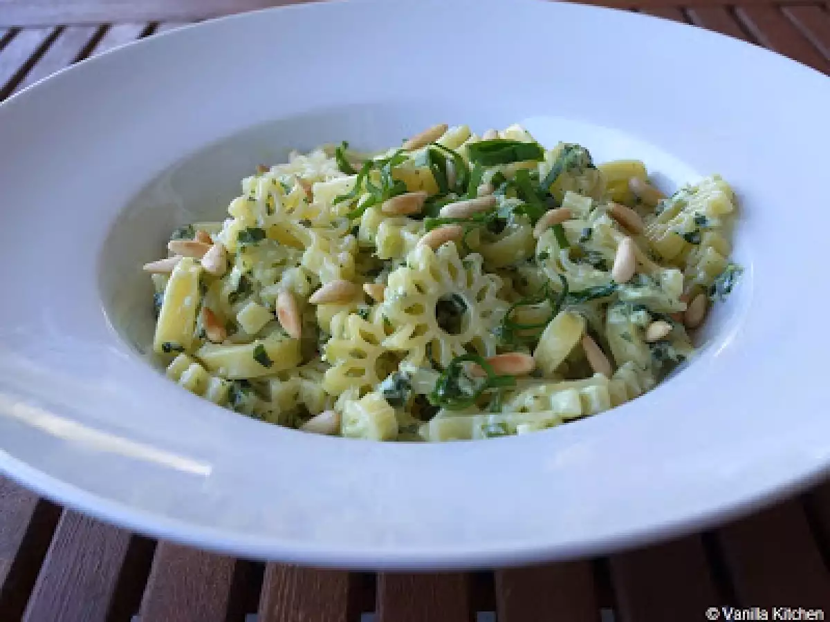 Frühling (auf dem Teller): Nudeln und Bärlauch