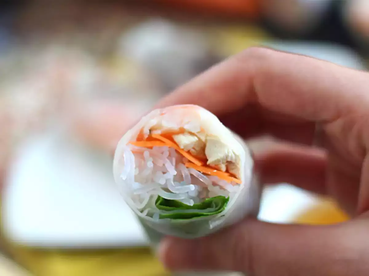 Frühlingsrollen - Garnelen Huhn - foto 4