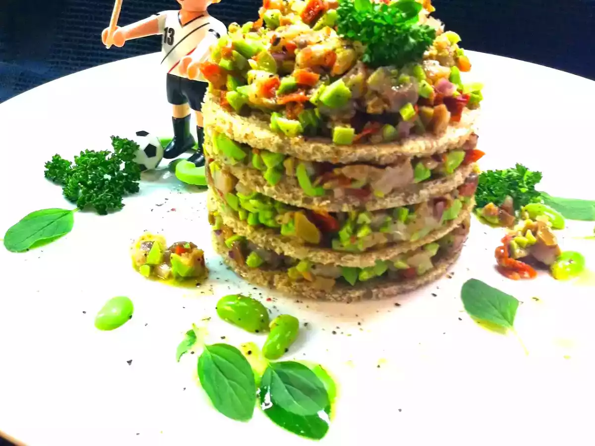 Für die Squadra Azzurra: Sardisches Matjestatar