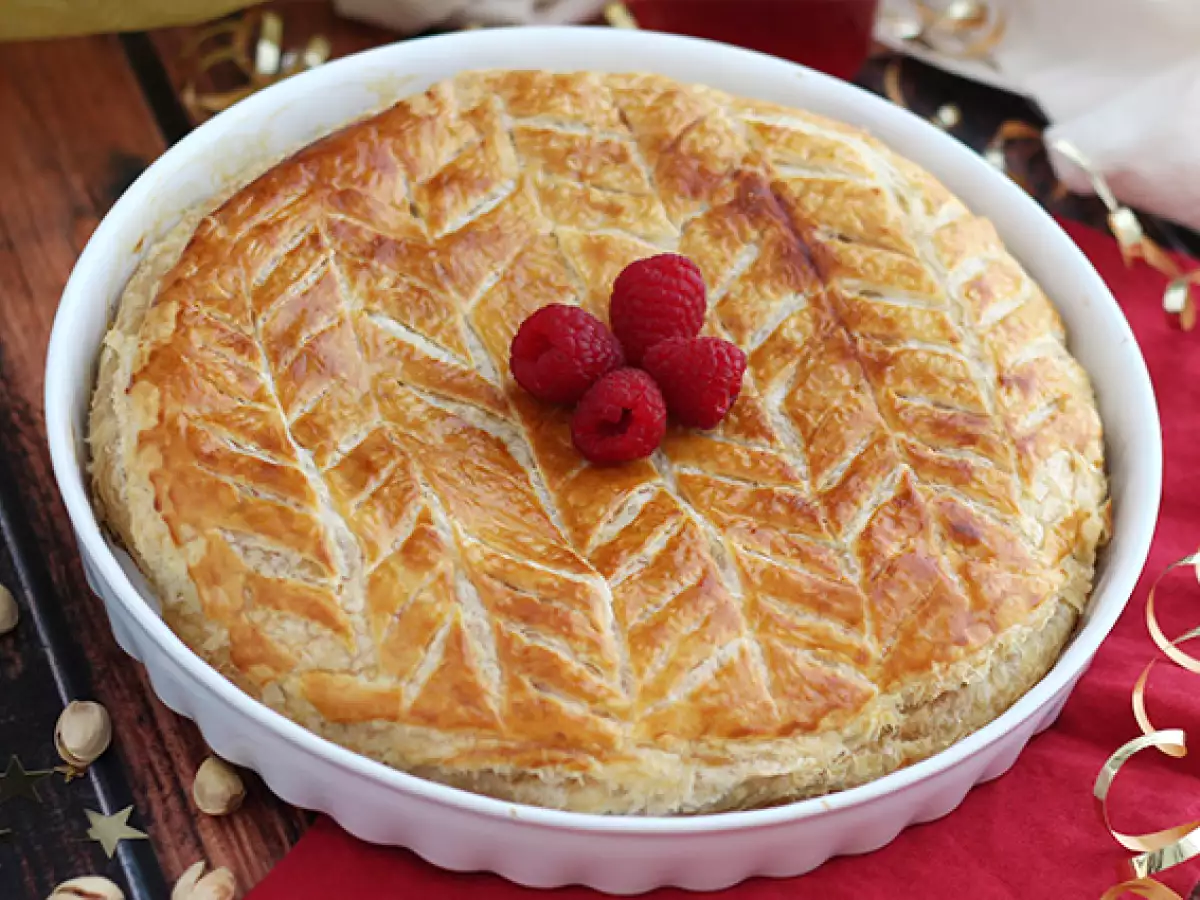Galette des Rois mit Frangipane, Himbeeren und Pistazien - foto 4