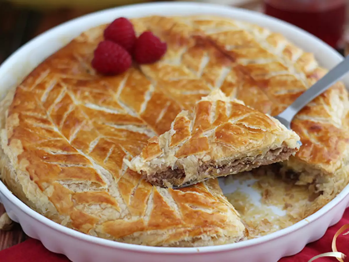 Galette des Rois mit Frangipane, Himbeeren und Pistazien - foto 5
