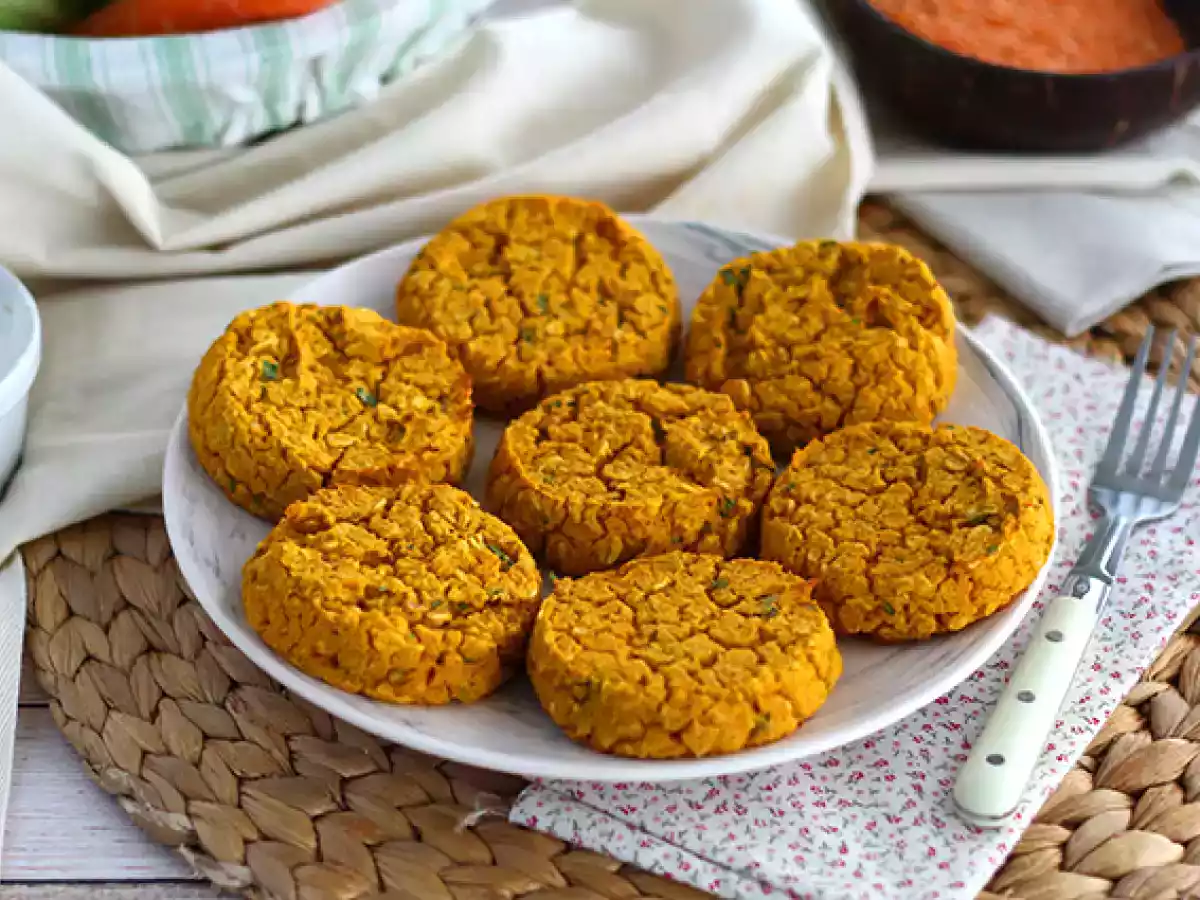 Galettes mit Korallinsen und Karotten - foto 2