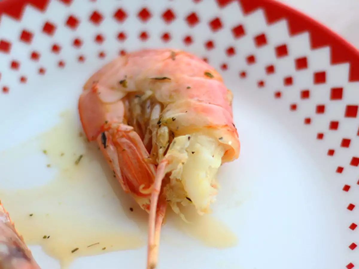 Gambas aus dem Ofen mit Knoblauch und Kräutern - foto 4