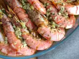 Gambas aus dem Ofen mit Knoblauch und Kräutern, foto 1