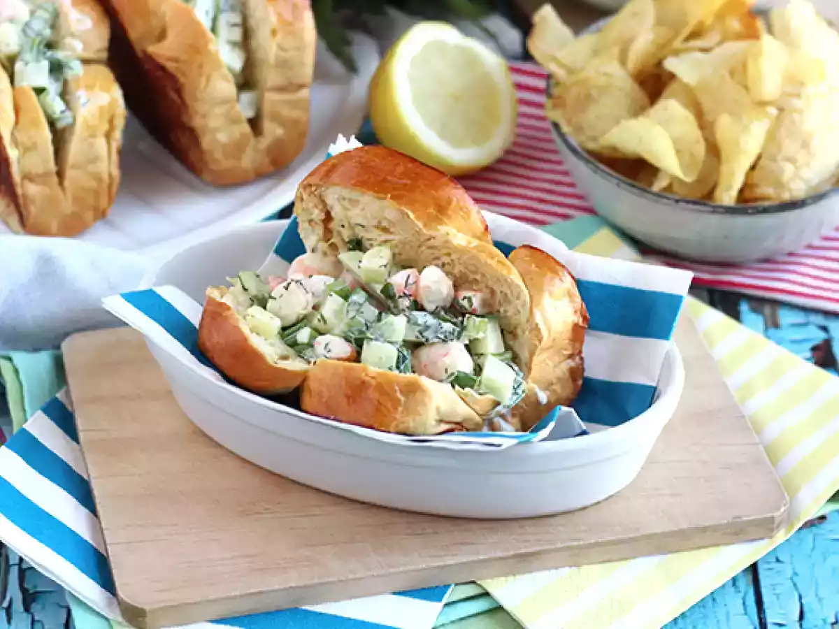 Garnelen-Brioche-Sandwich (Krabbenbrötchen) - foto 2