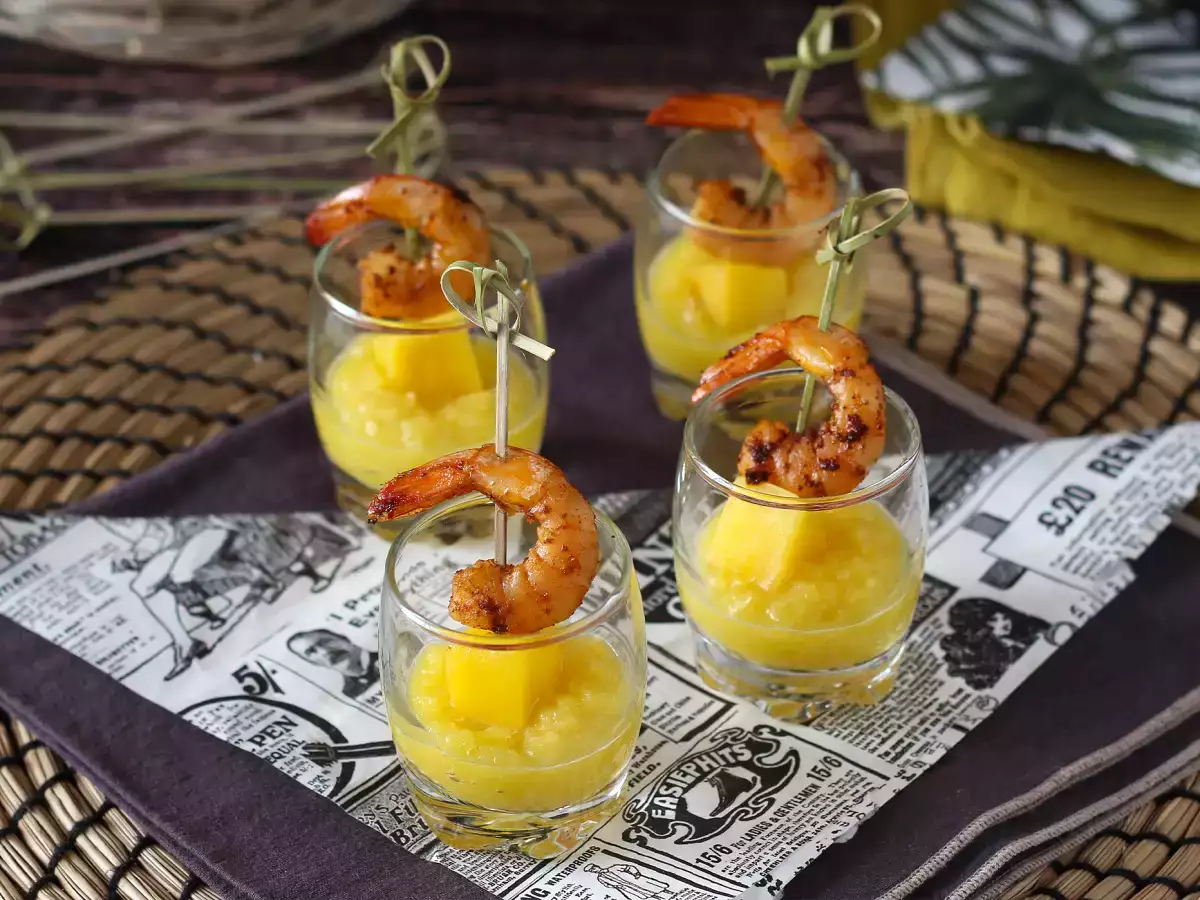 Garnelen-Mango-Verrines im Glas – süß-herzhafter Aperitif - foto 5