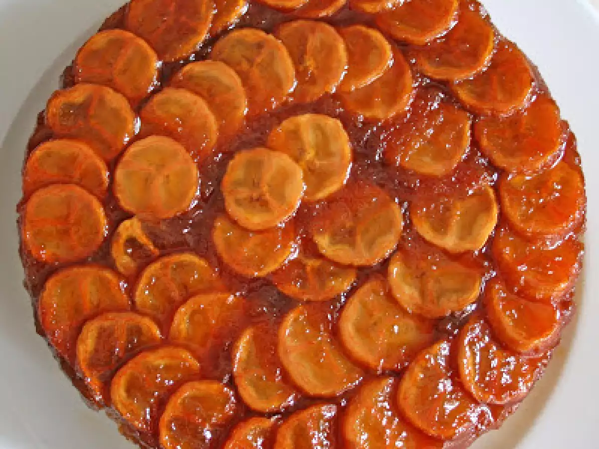 Gâteau tatin à la banane & au citron vert