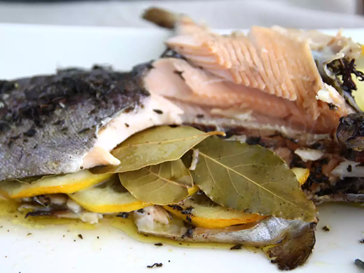 Gebackene Forelle mit Thymian und Olivenöl - foto 3