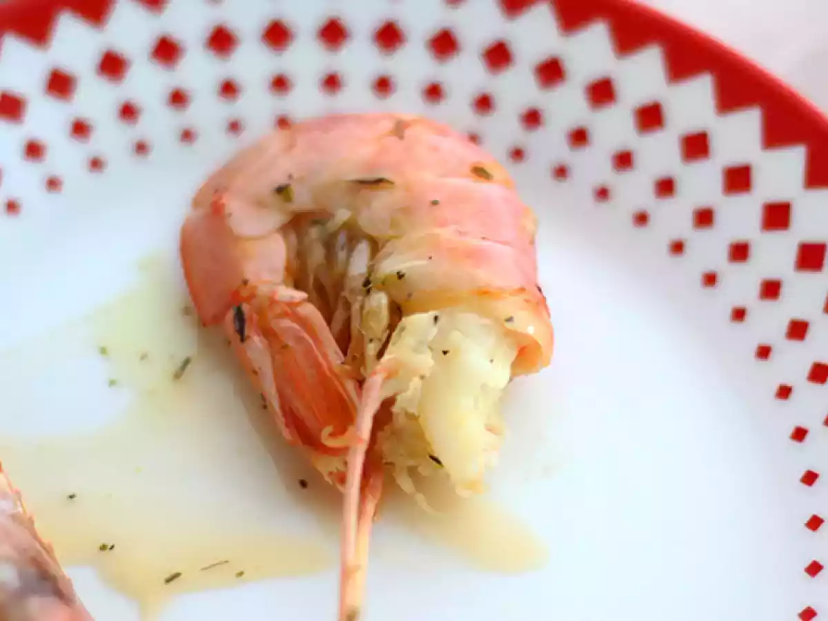 Gebackene Gambas mit Knoblauch und Kräutern - foto 4