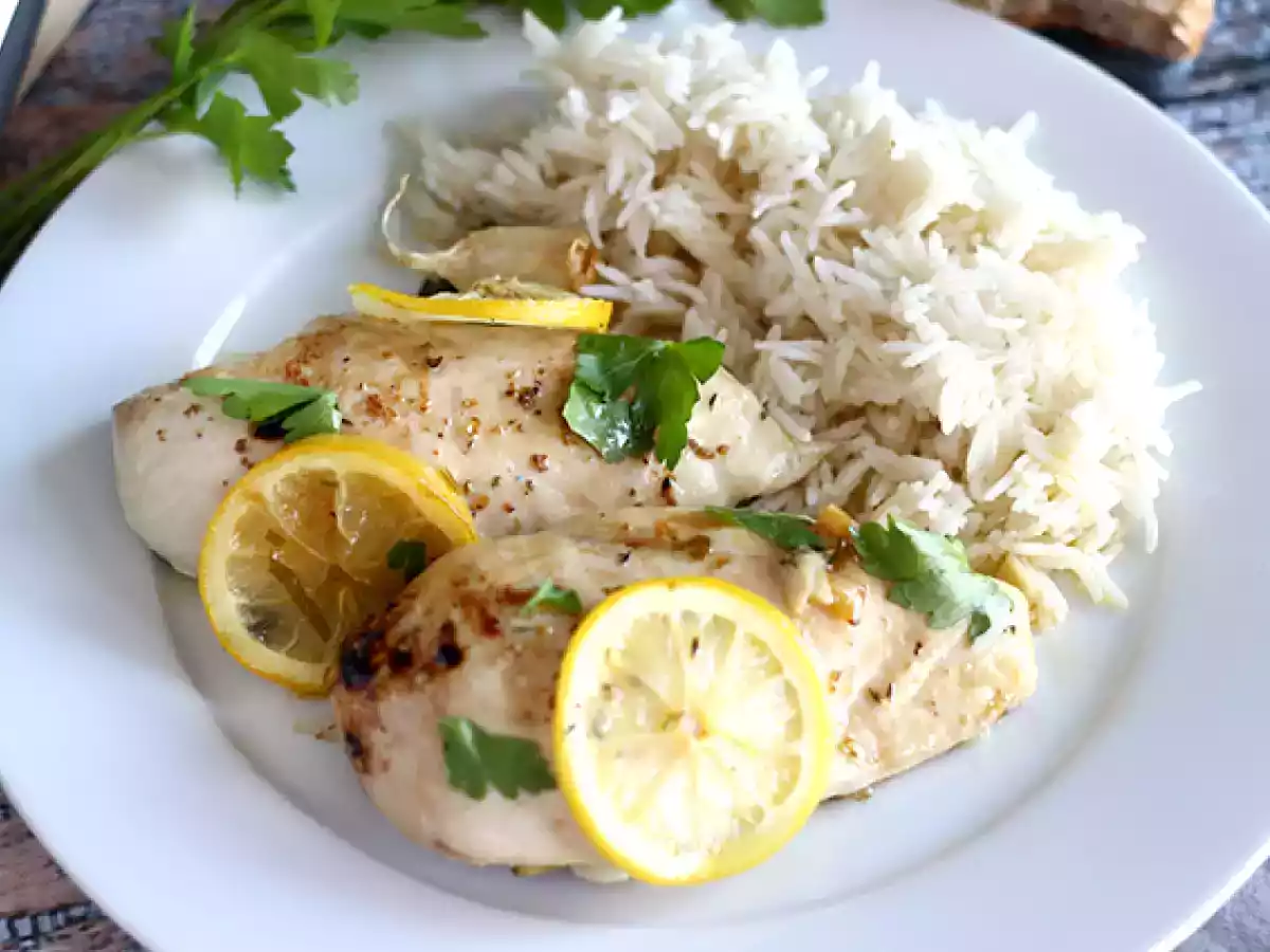 Gebackenes Zitronenhähnchen - foto 2