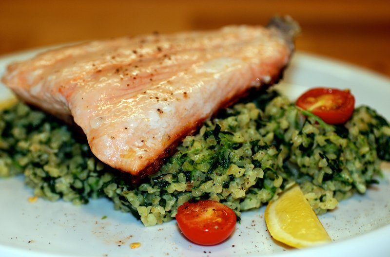Gebratener Lachs Beilage