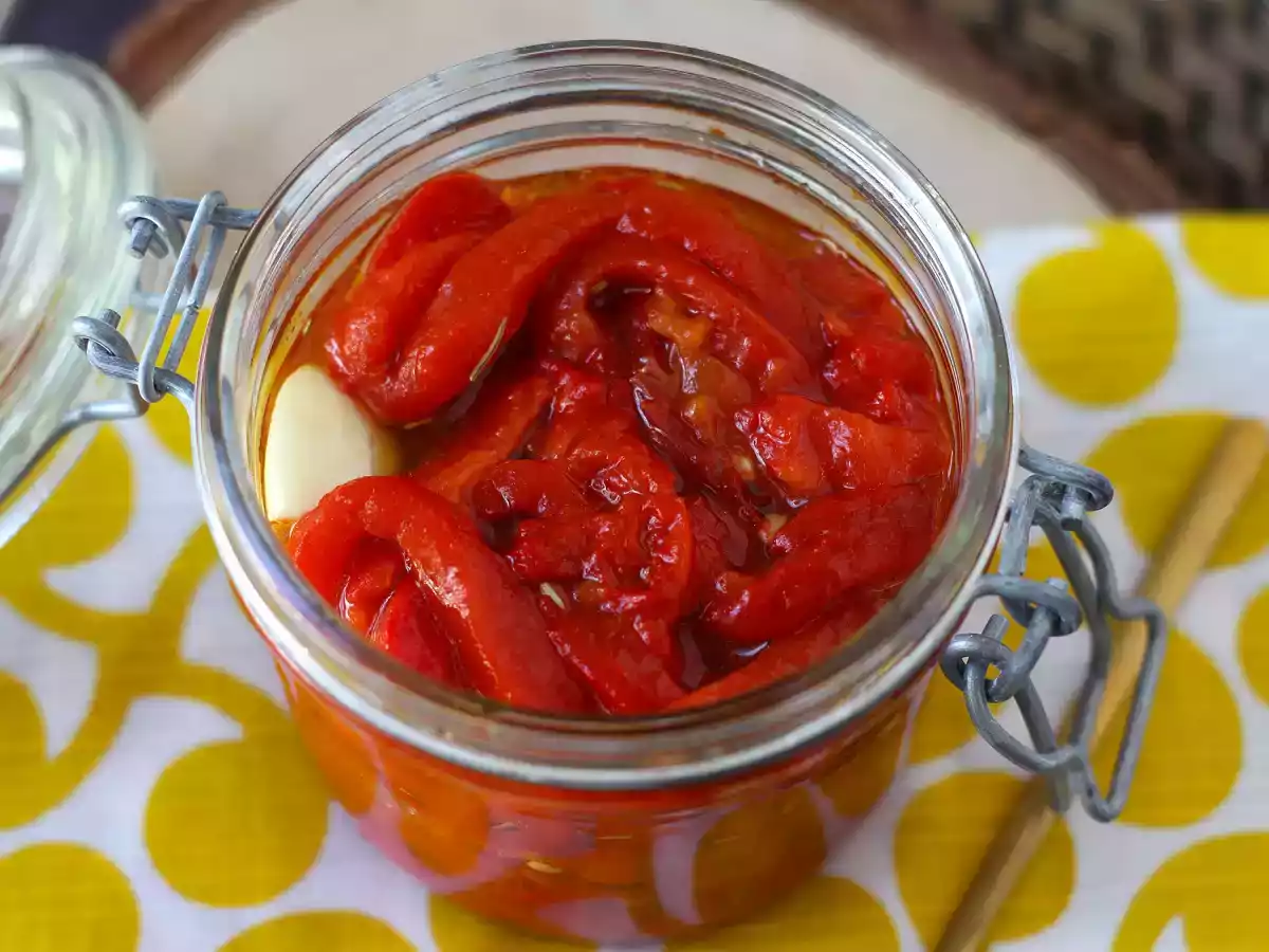 Gebratener Paprikasalat in der Heißluftfritteuse - foto 2