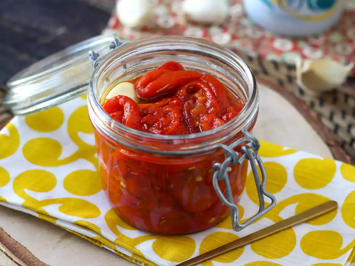 Gebratener Paprikasalat in der Heißluftfritteuse - foto 3