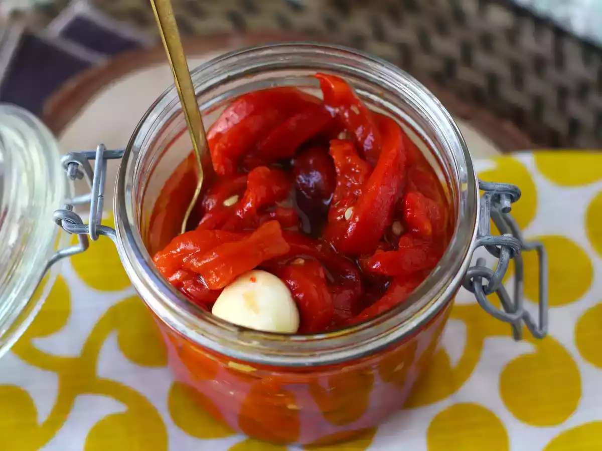 Gebratener Paprikasalat in der Heißluftfritteuse - foto 4