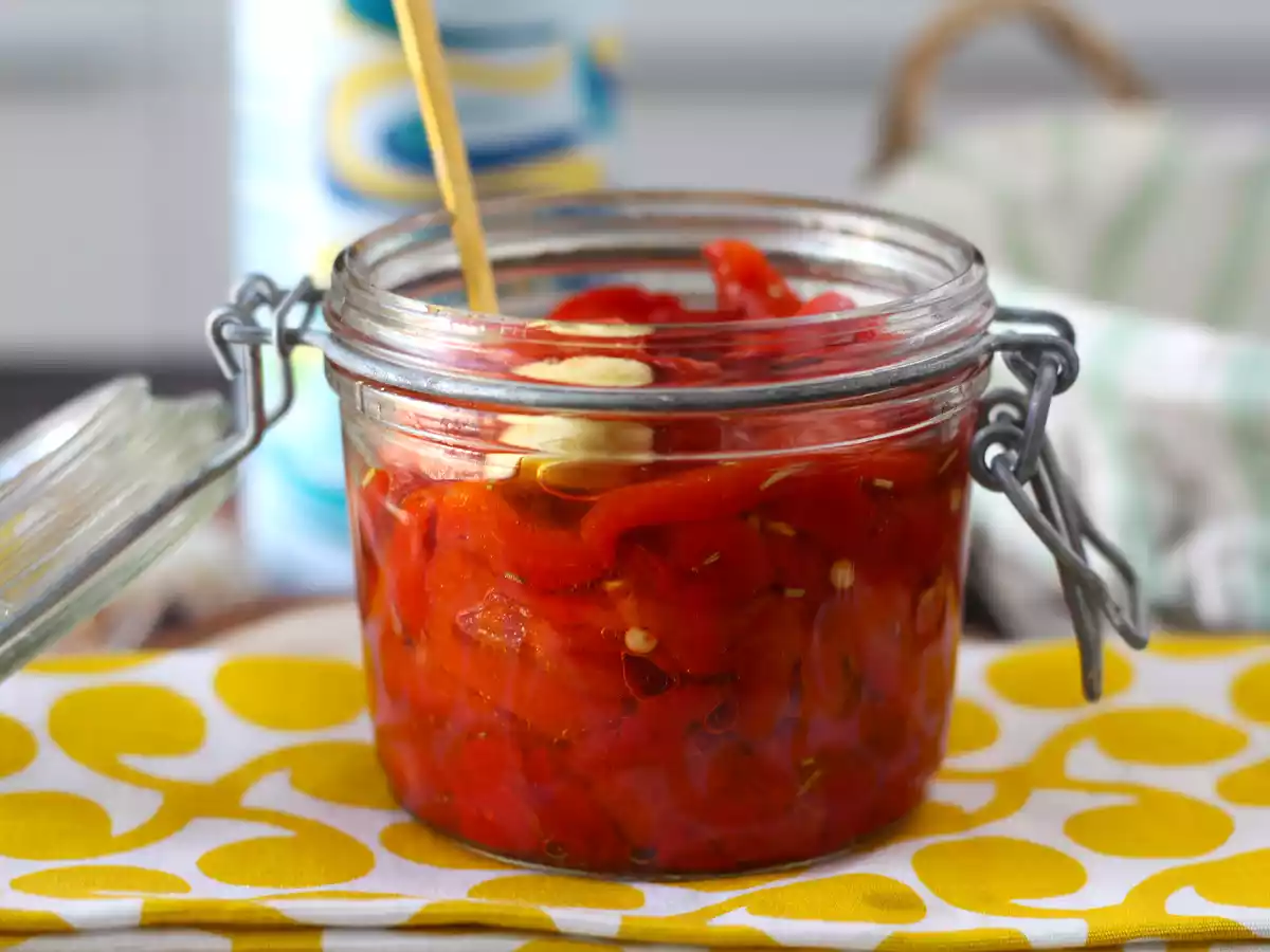 Gebratener Paprikasalat in der Heißluftfritteuse - foto 5