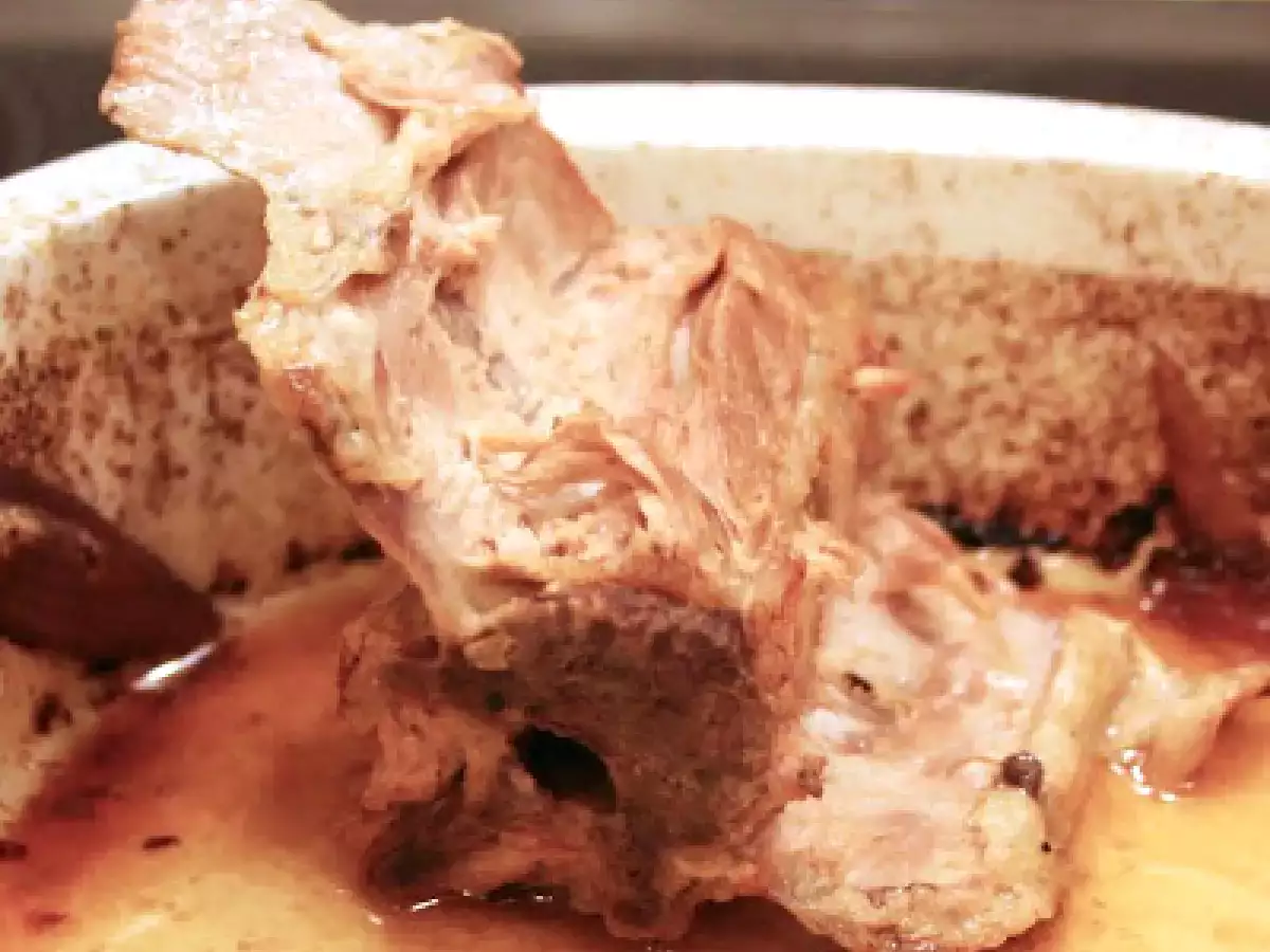 Gebratener Spanferkelrücken