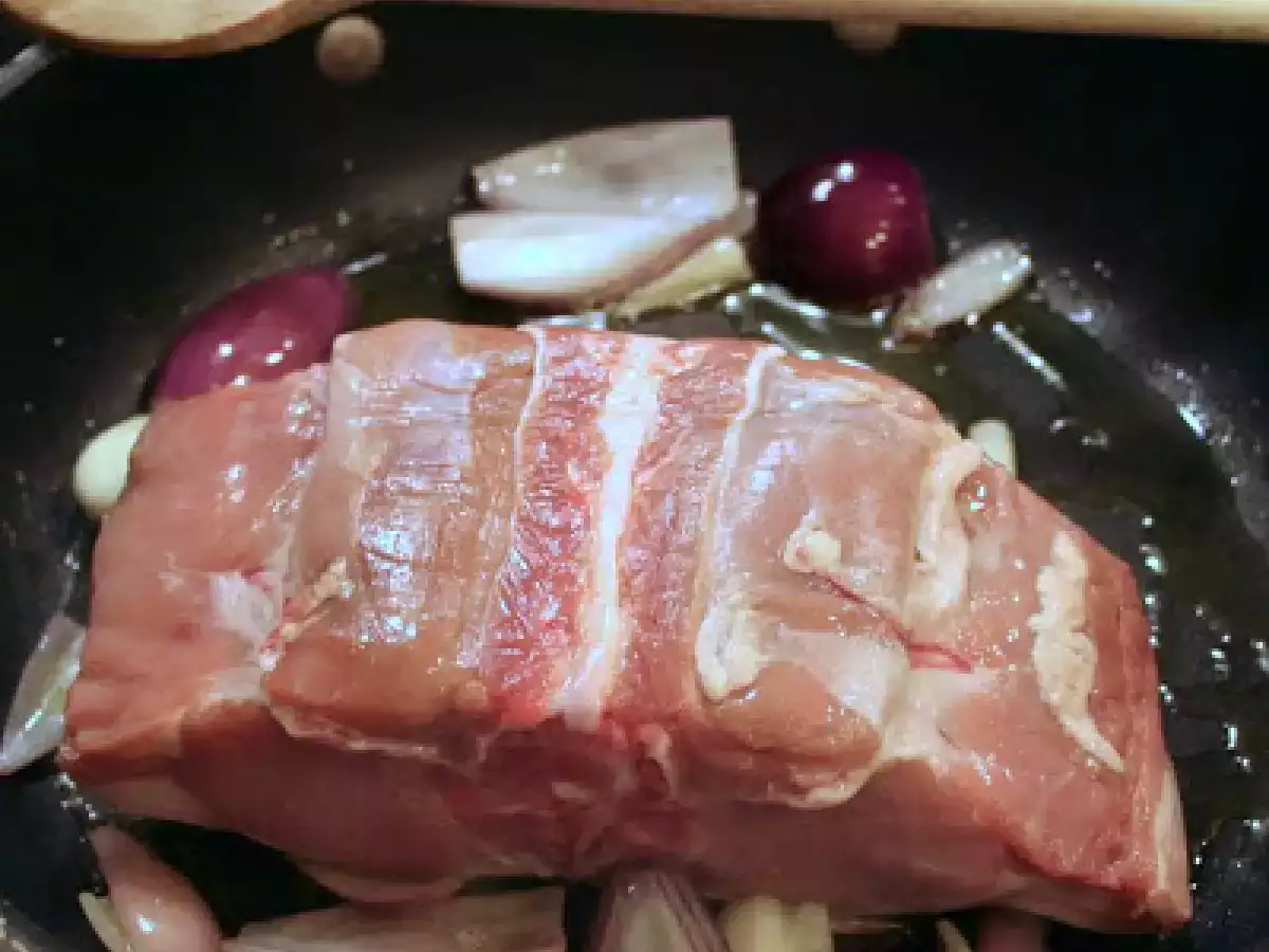 Gebratener Spanferkelrücken - foto 3