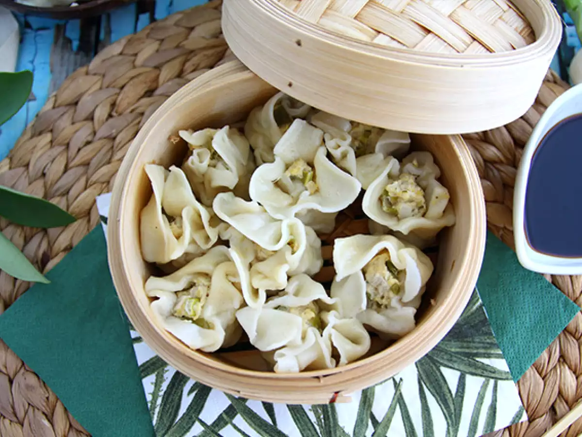 Gedämpfte Teigtaschen: Réunion-Bouchons mit Hähnchen - foto 2