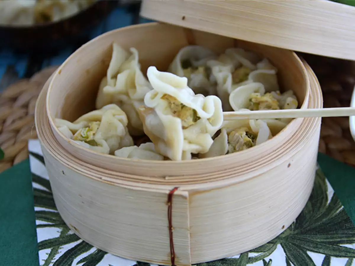 Gedämpfte Teigtaschen: Réunion-Bouchons mit Hähnchen - foto 3
