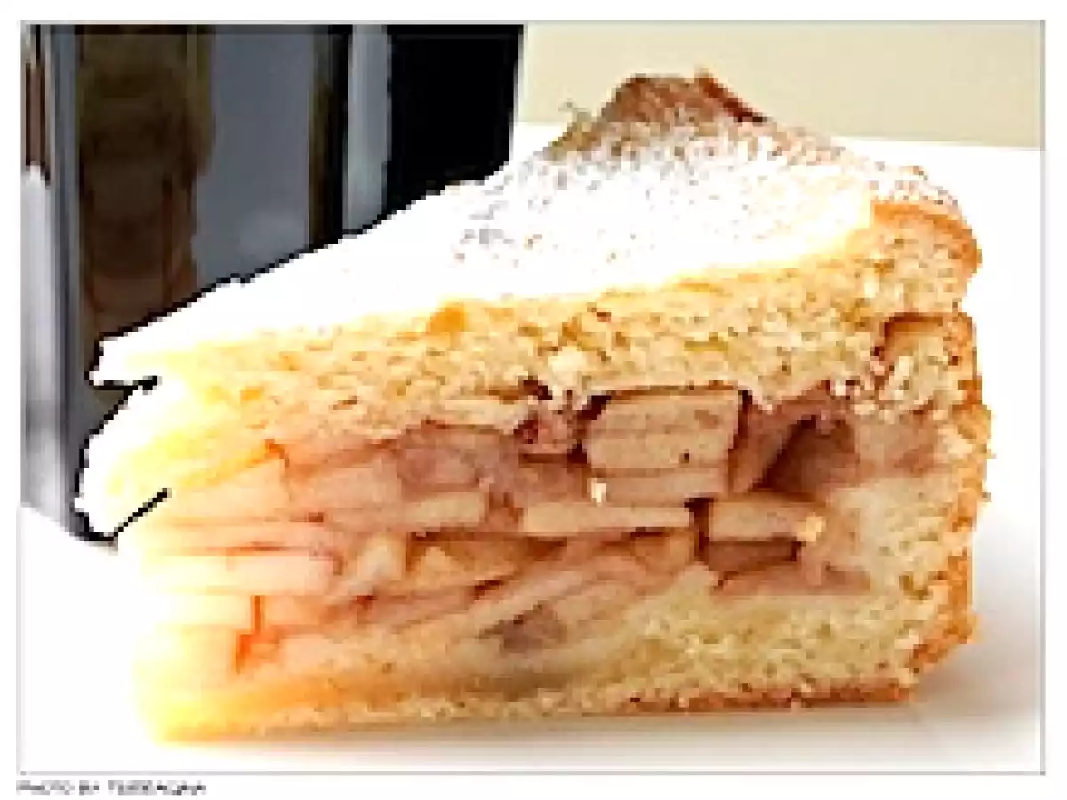 Gedeckter Apfelkuchen