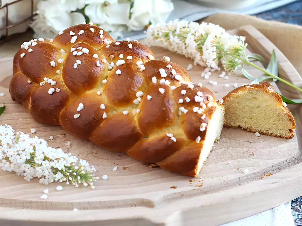Geflochtene Brioches mit 8 Strängen - foto 3