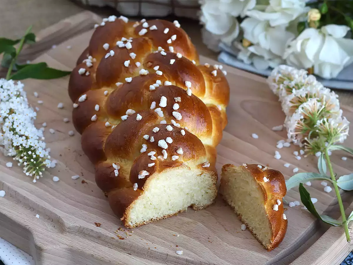 Geflochtene Brioches mit 8 Strängen - foto 5
