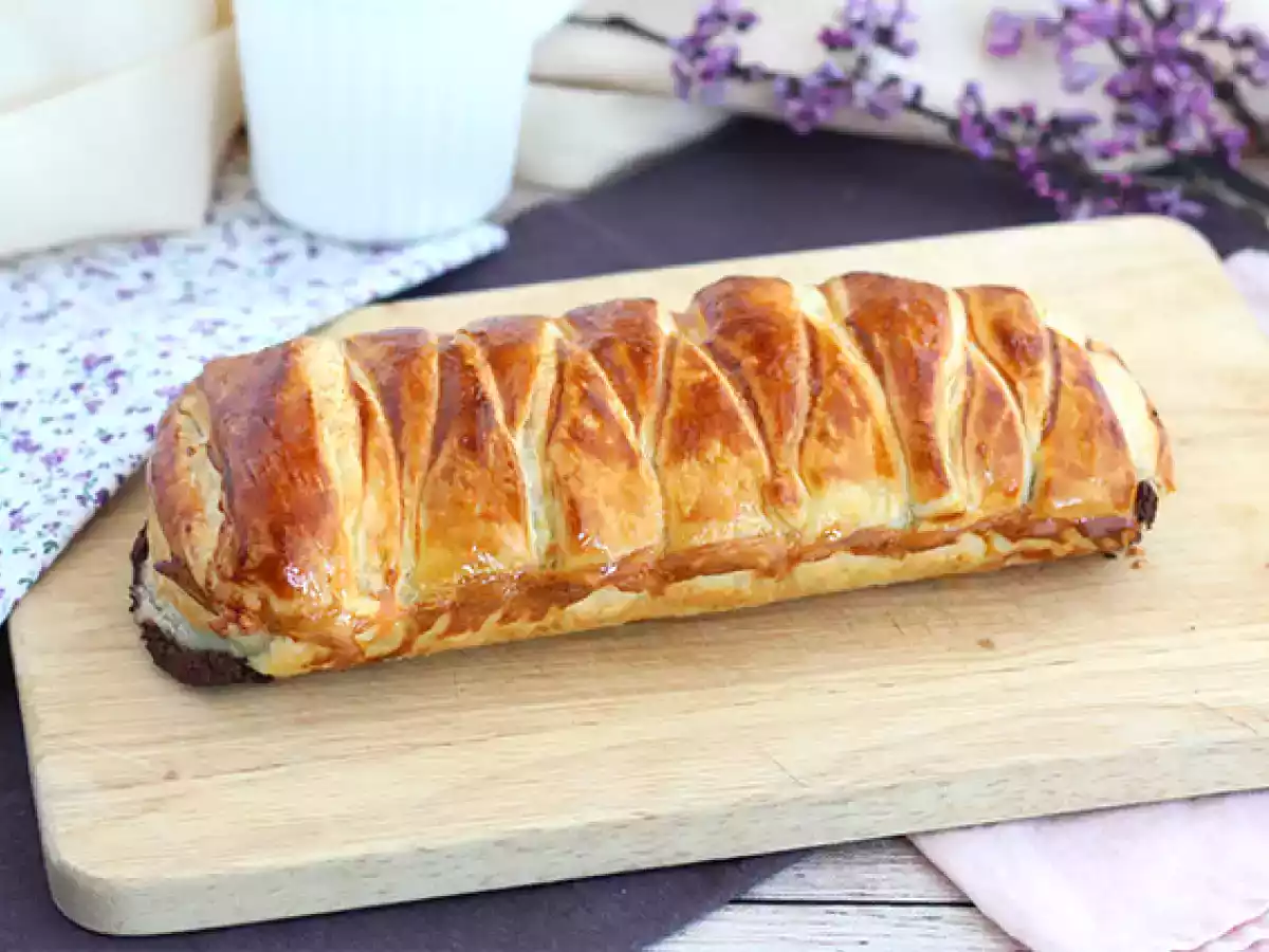 Geflochtener Schokoladenblätterteig - foto 2