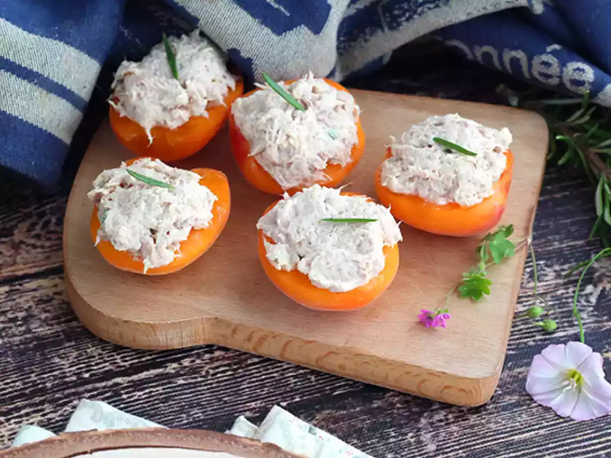 Gefüllte Aprikosen mit Thunfisch und Rosmarin - foto 5