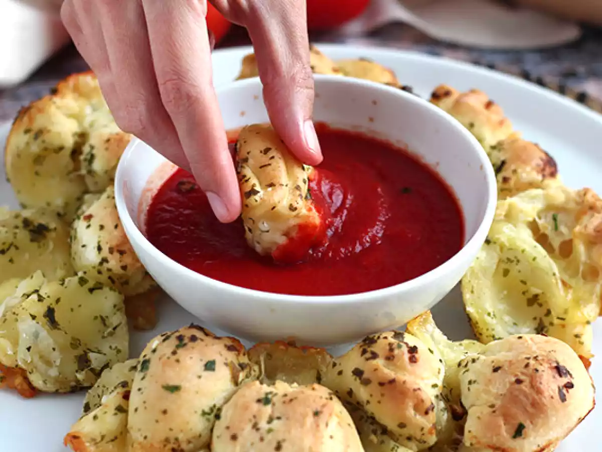 Gefüllte Mozzarella-Pizza-Krone - foto 3