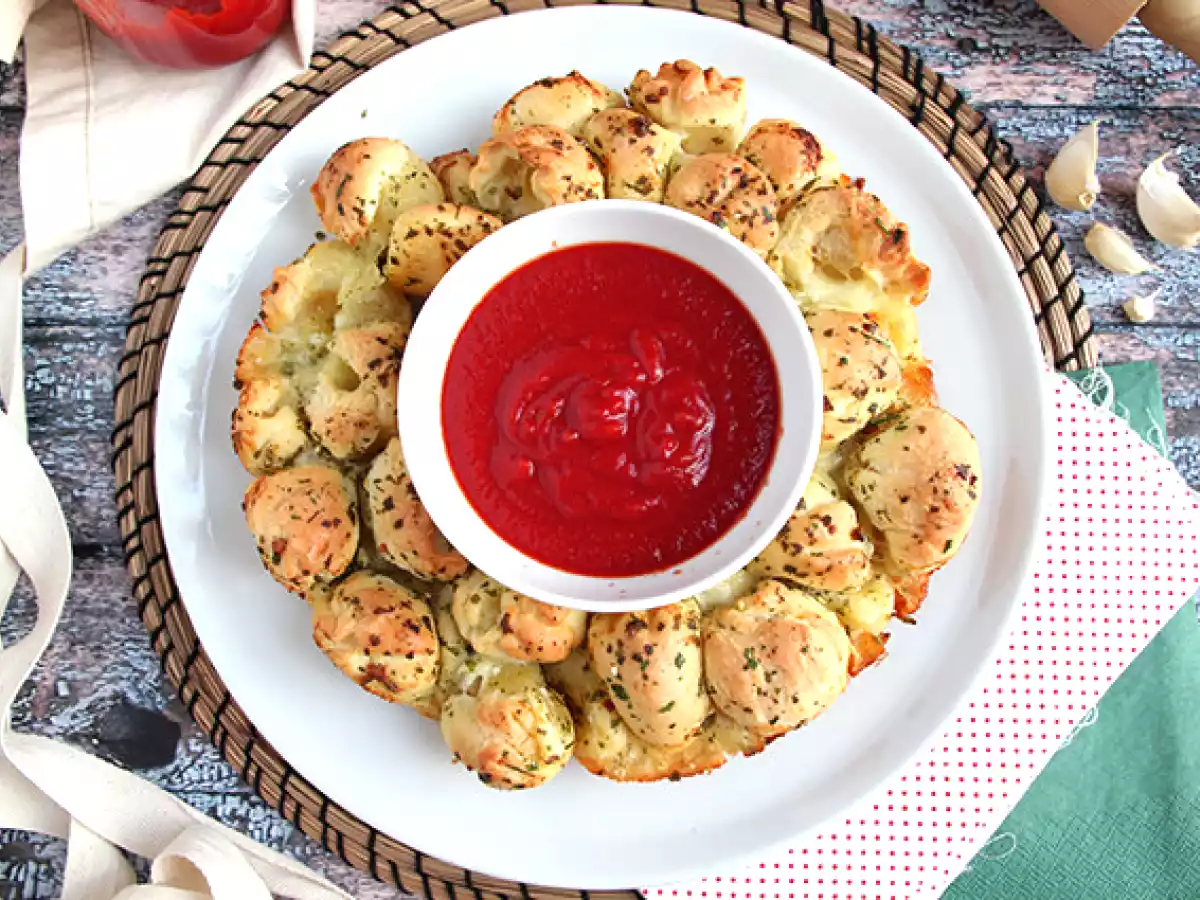 Gefüllte Mozzarella-Pizza-Krone - foto 5