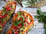 Gefüllter Butternut-Kürbis mit Quinoa und Granatapfel, foto 1