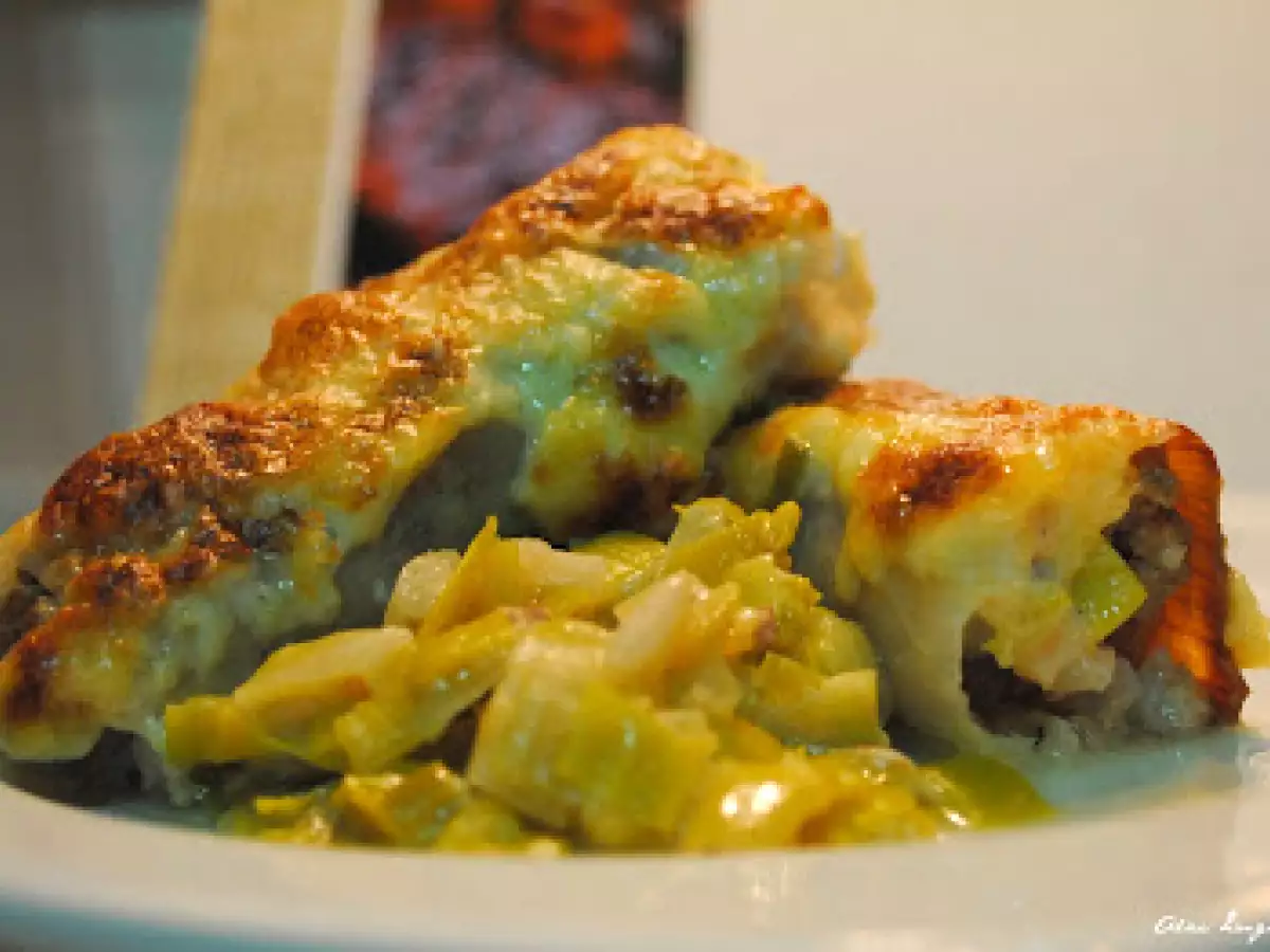 Gefüllter Porree aus Draculas Heimat