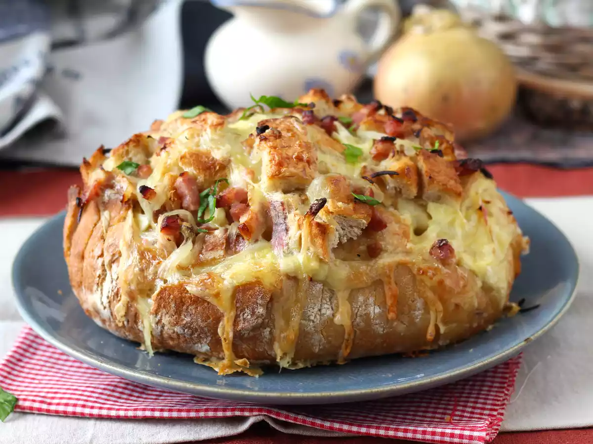 Gefülltes Igelbrot nach Tartiflette-Art - foto 2