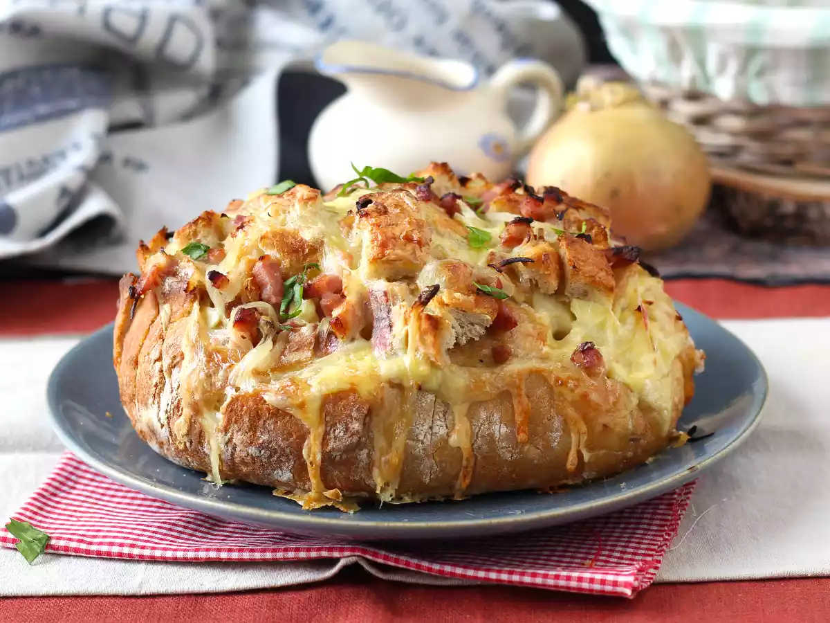 Gefülltes Igelbrot nach Tartiflette-Art - foto 4