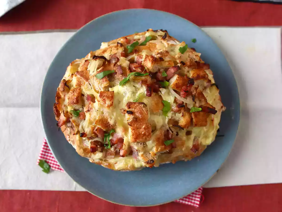 Gefülltes Igelbrot nach Tartiflette-Art - foto 6