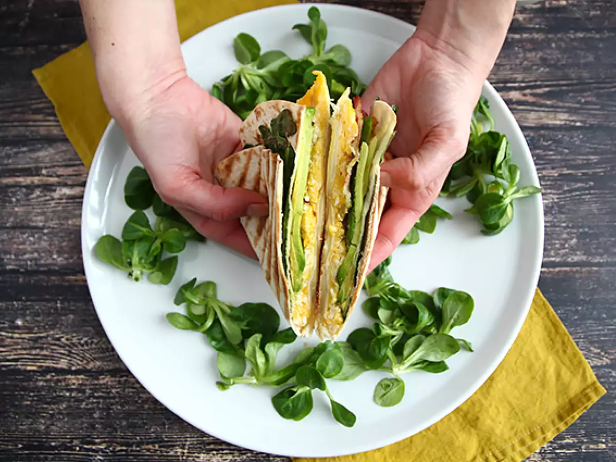 Gegrillter Brunch-Wrap – Tortilla-Wrap-Hack - foto 3