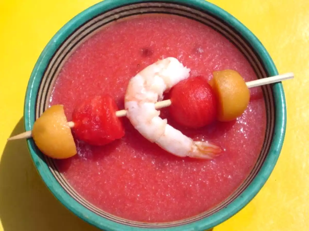 Gegrillter Garnele und enttäuschendem Ergebnis