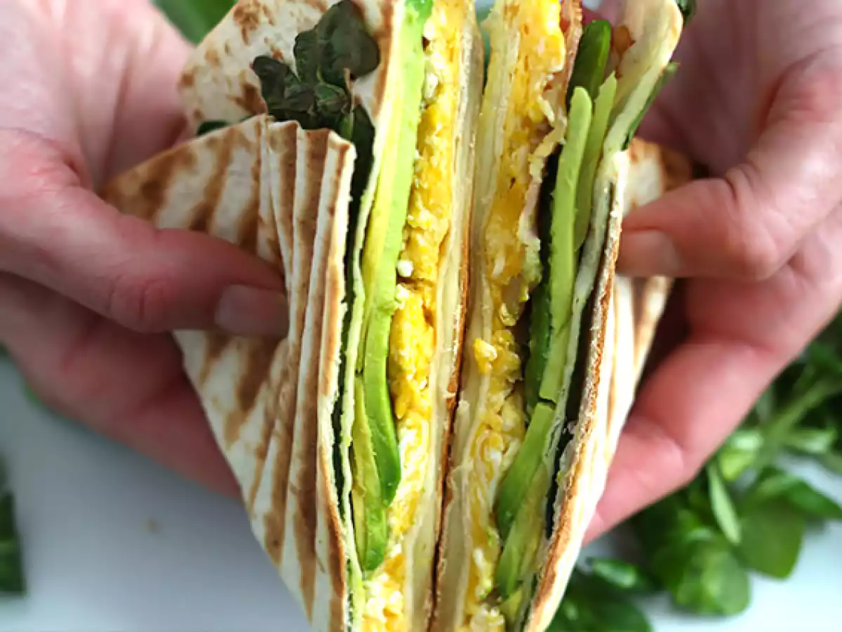 Gegrillter Wrap nach Brunch-Art - Tortilla Wrap Hack - foto 5