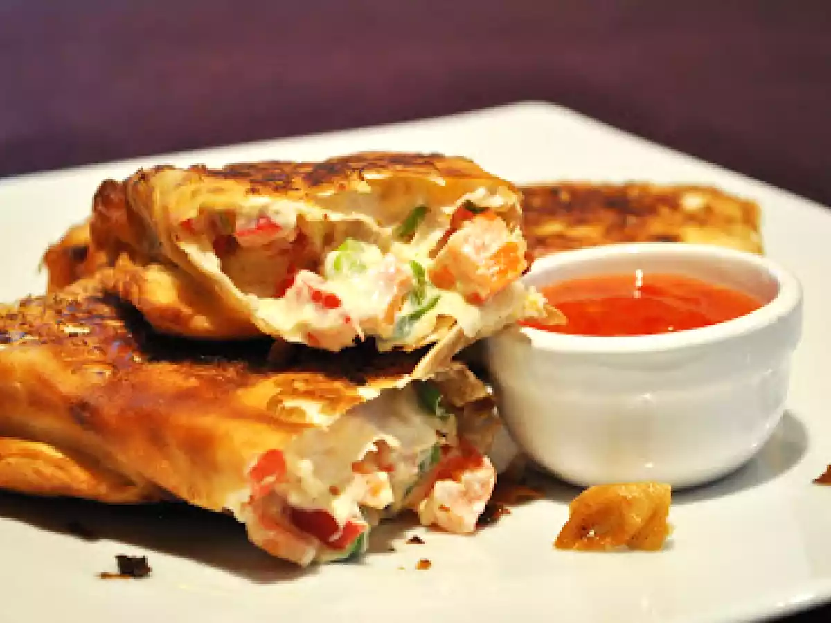 Gemüse-Frühlingsrollen mit Ricotta