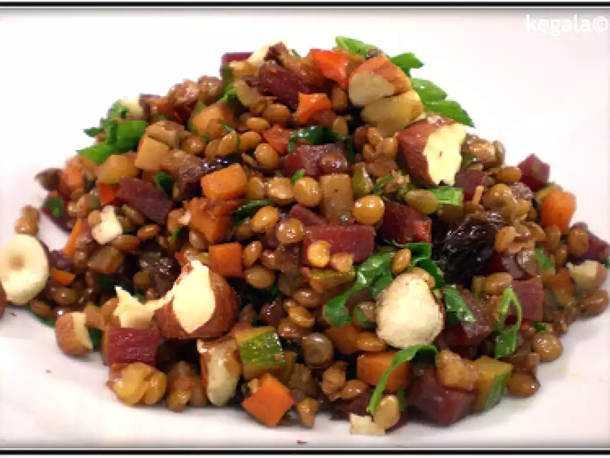 Gemüse-Linsen-Pfanne