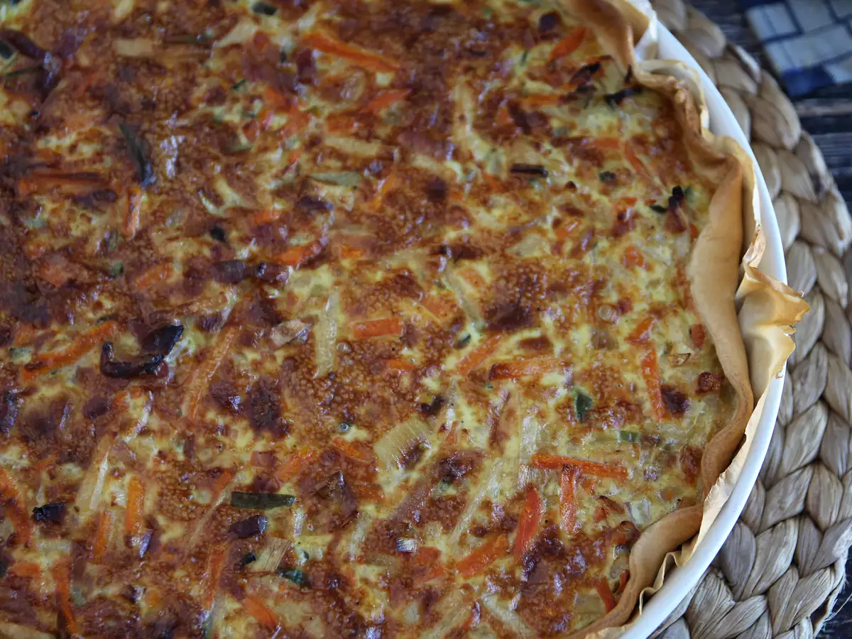 Gemüse-Quiche mit Speckwürfeln – ein Genuss für alle! - foto 4