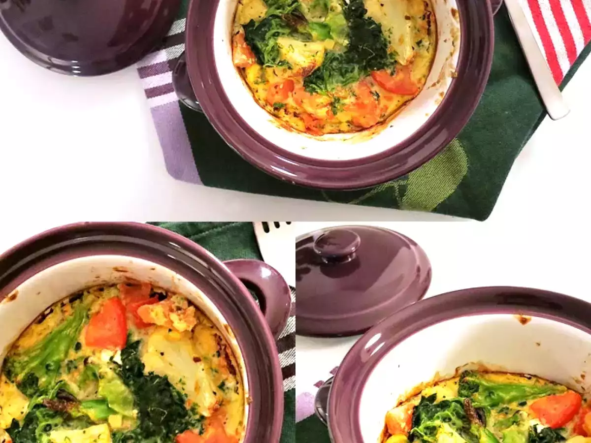 Gemüseomelett aus dem Ofen - foto 2