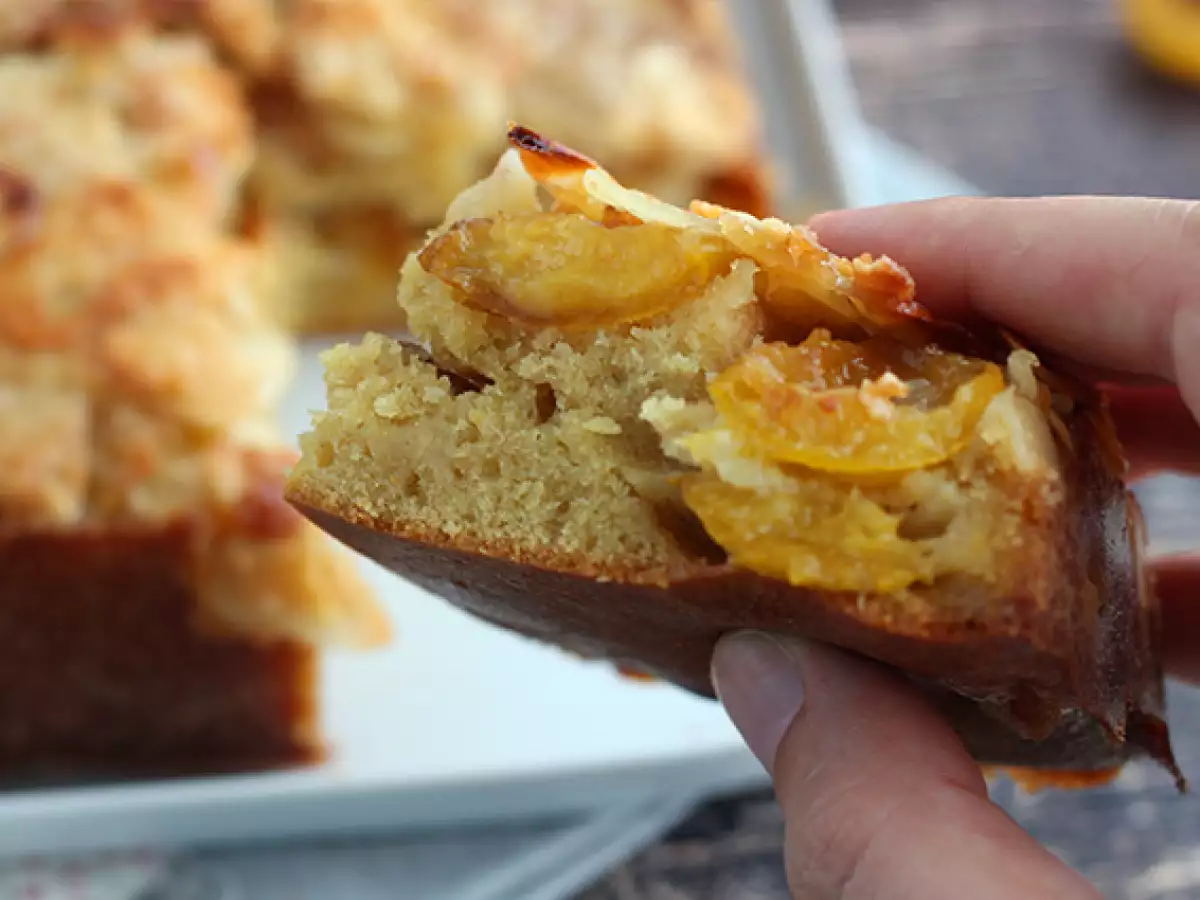 Gestürzter Mirabellenkuchen mit Mandeln - foto 4