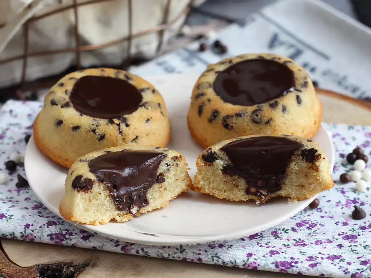 Getigerte Financiers mit Schokolade und knuspriger Ganache - foto 3