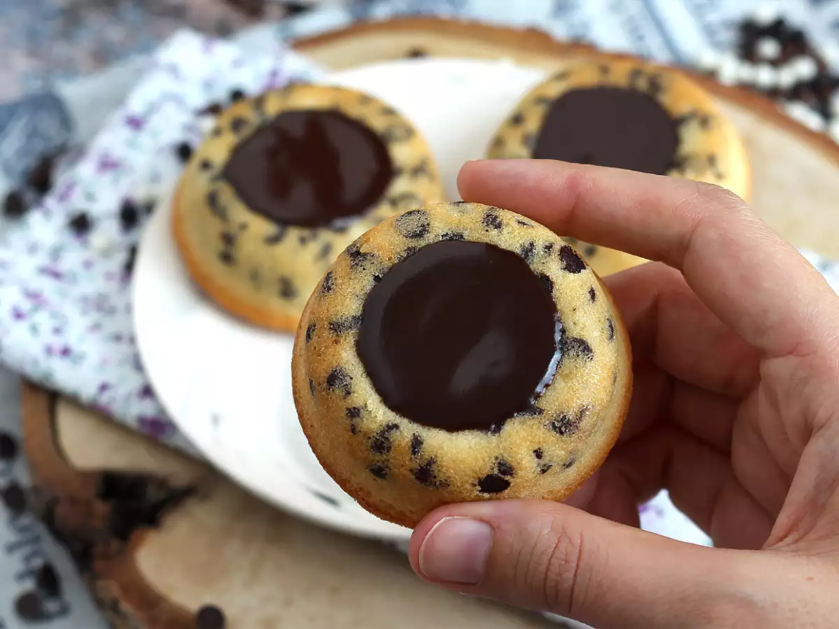 Getigerte Financiers mit Schokolade und knuspriger Ganache - foto 4