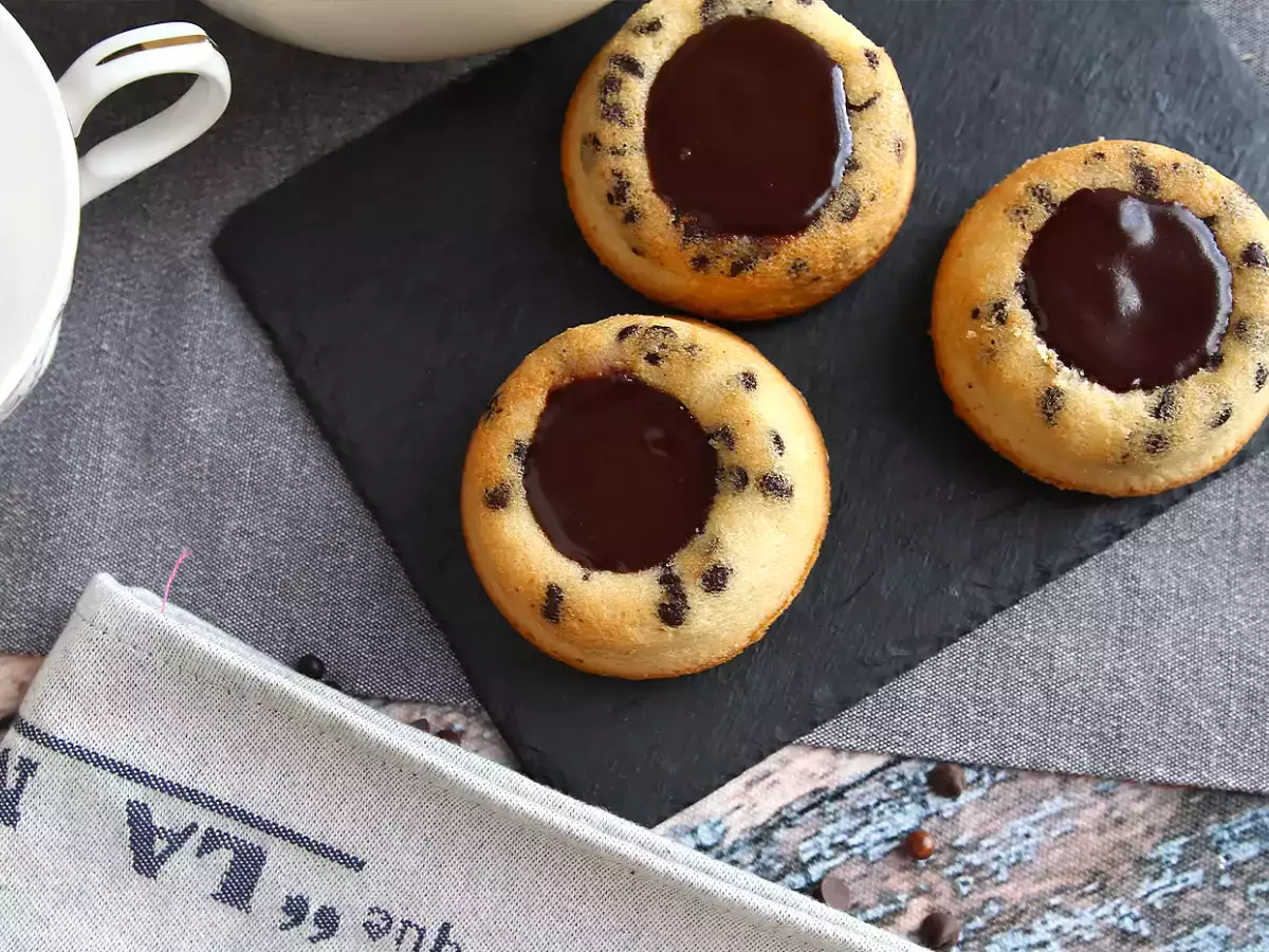 Getigerte Financiers mit Schokolade und knuspriger Ganache - foto 6