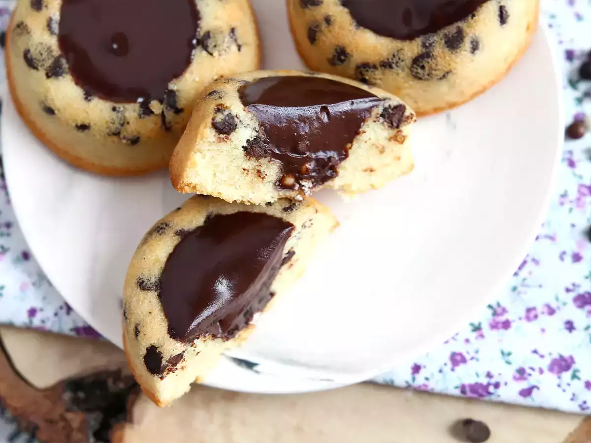 Getigerte Financiers mit Schokolade und knuspriger Ganache - foto 7