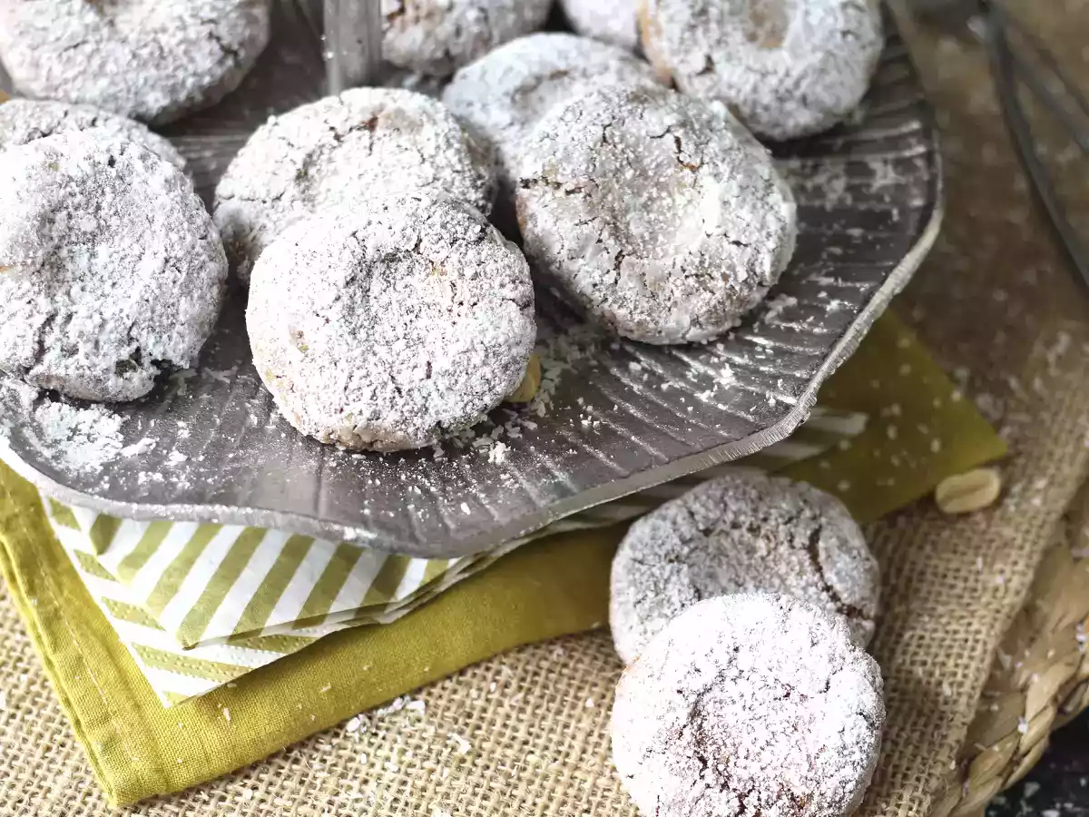 Ghriba-Kekse mit Mandeln und Kokosnuss, ein marokkanischer Backklassiker - foto 3